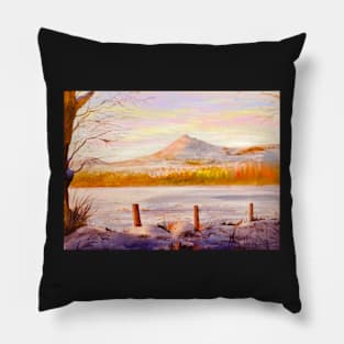 Colours of winter on Bennachie Pillow
