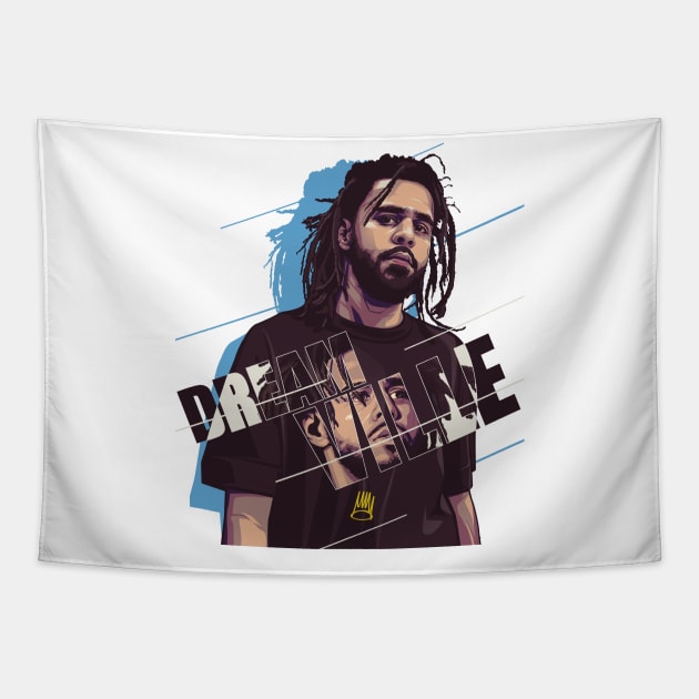 J cole Tapestry by bikonatics