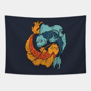 Koi YinYang Tapestry