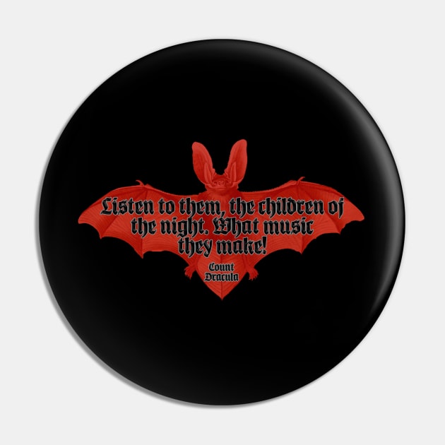 Dracula: The Children of the Night Pin by Hiraeth Tees