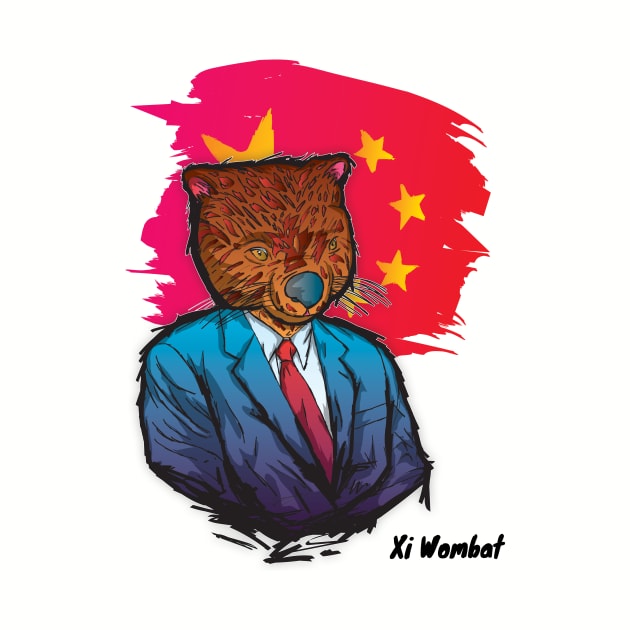 Xi Wombat Grunge Art by BrokenGrin