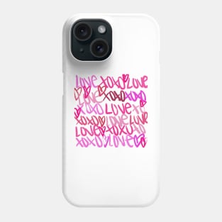 pink xoxo, love Phone Case