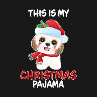This Is My Christmas Pajama Doodle Family Matching Christmas Pajama Costume Gift T-Shirt