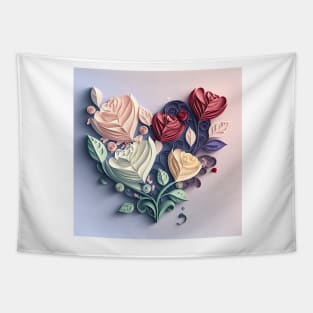 Magical valentines themed flower arrangement Tapestry