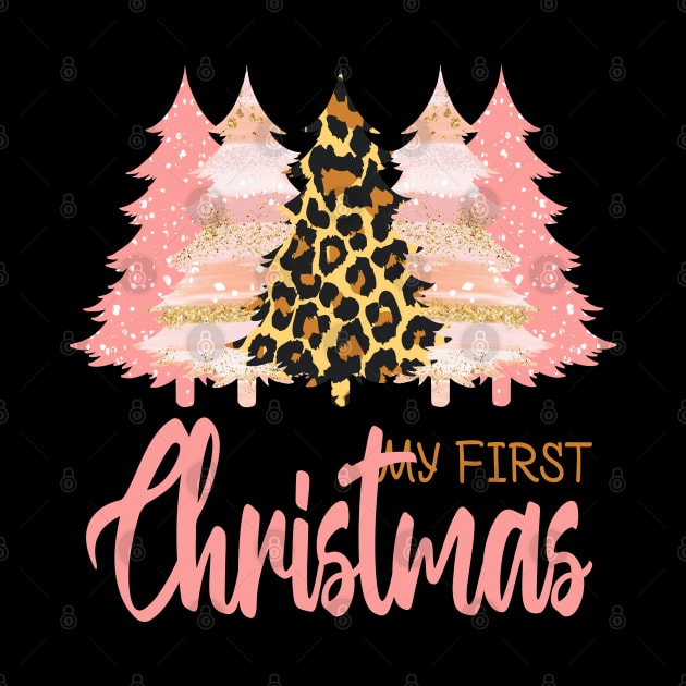 my first Christmas leopard print tree by NIKA13