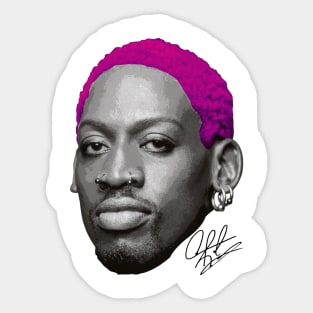 Dennis Rodman Style Face Sticker for Sale by theodorexshal