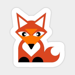 Cute fox digital art, vector art for children and for fox lovers Magnet