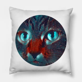 Anxious mycat, revolution for cats Pillow