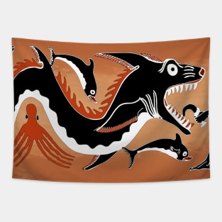 Caretean Sea Monster Tapestry