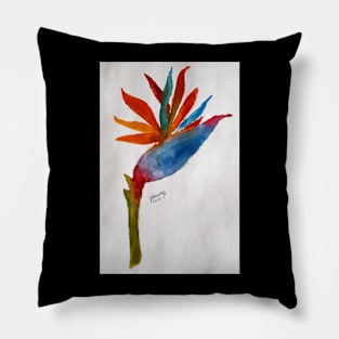 Bird of Paradise Painting Pillow