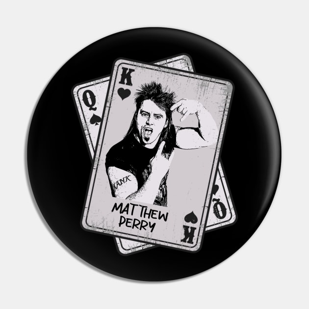 Retro Matthew Perry 80s Card Style Pin by Slepet Anis