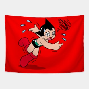 Astro Boy Falling Derp Tapestry