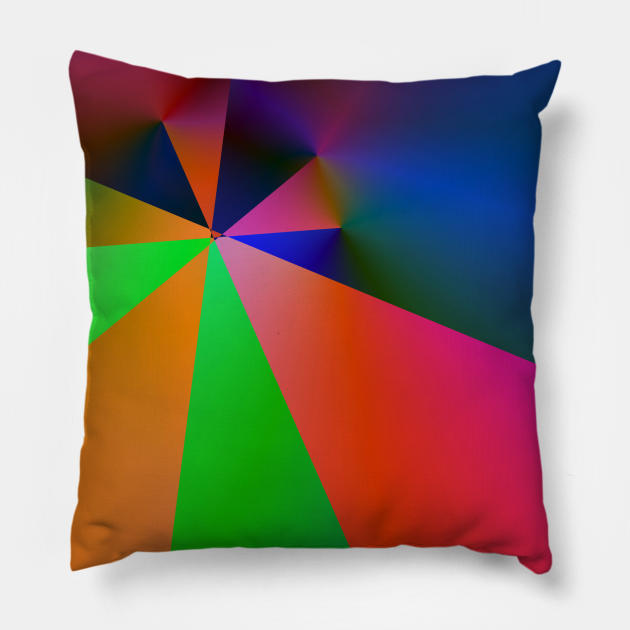 multicolored texture art Pillow by creatilory