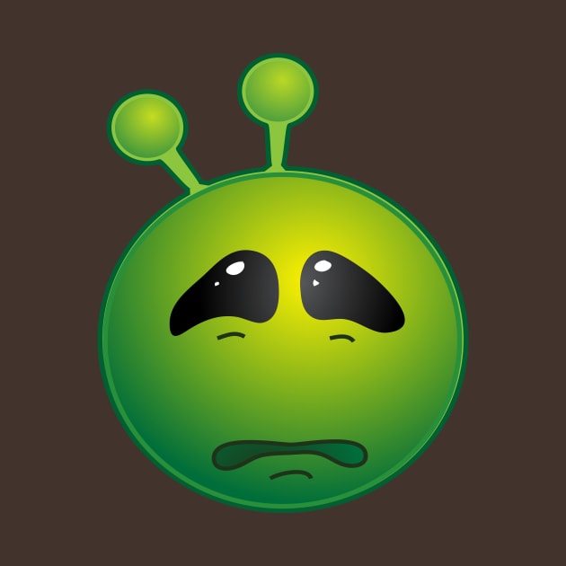 Funny Alien Monster ET Extraterrestrial Martian Green Man Emoji for Women, Men and Kids 13 by PatrioTEEism