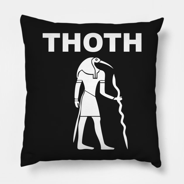 Ancient Egyptian God Thoth Pillow by AgemaApparel