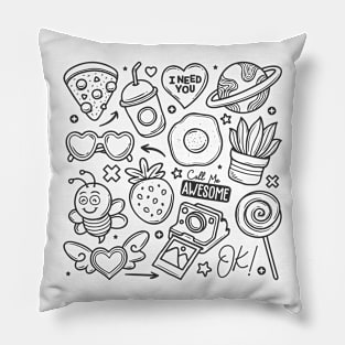 Food Abstract Pillow