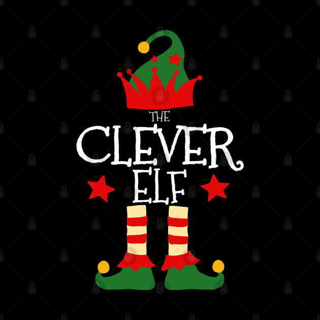 Clever Elf Matching Family Group Christmas Party Pajamas by uglygiftideas