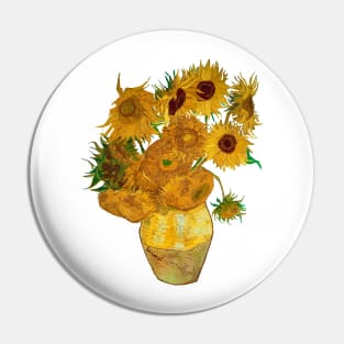 Van Gogh - Sunflowers Pin