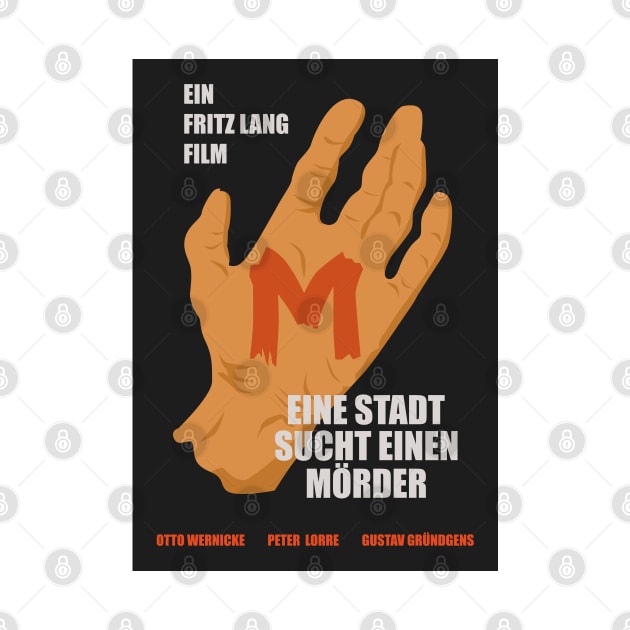 The Mark of M: Tribute to Fritz Lang's Masterpiece - Iconic Hand Design by Boogosh