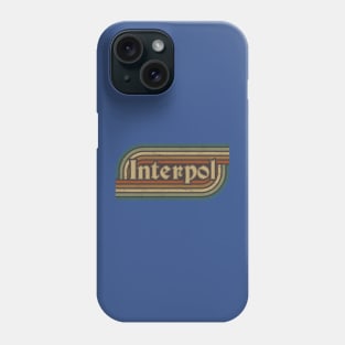 Interpol Vintage Stripes Phone Case