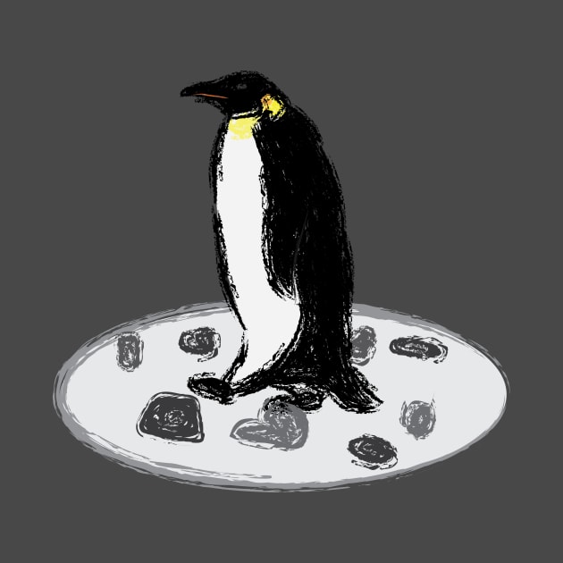 Artwork of an Emperor Penguin II by JDHegemann
