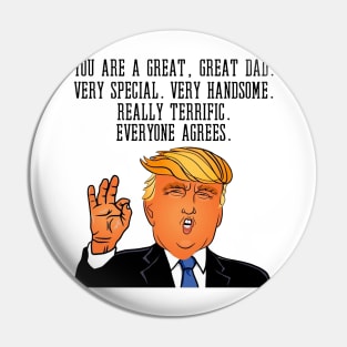 Donald Trump Father's Day Pin