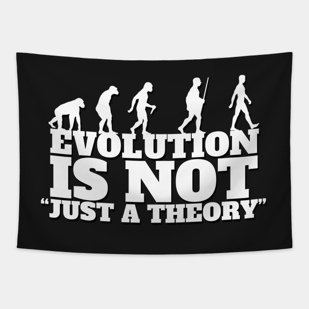 Evolution is not "just a theory" Tapestry by NerdShizzle