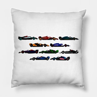 2024 F1 Cars Pillow