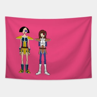 DARIA & JANE SAIYANS Tapestry