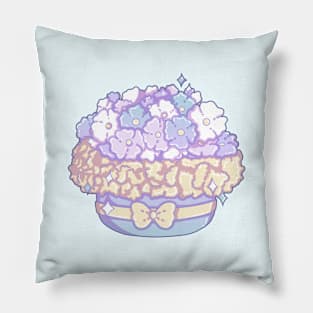 Kawaii Flower Basket Pillow