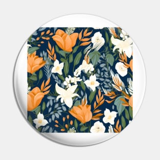 Wedding Flowers Pattern 3 Pin