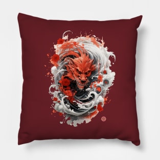 Red Dragon Pillow