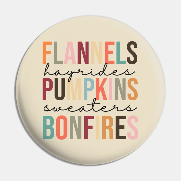 Flannels, Hayrides, Pumpkins, Sweaters and Bonfires Pin by West 5th Studio