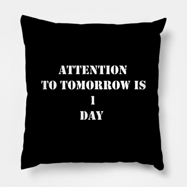 ATTENTION Pillow by mabelas
