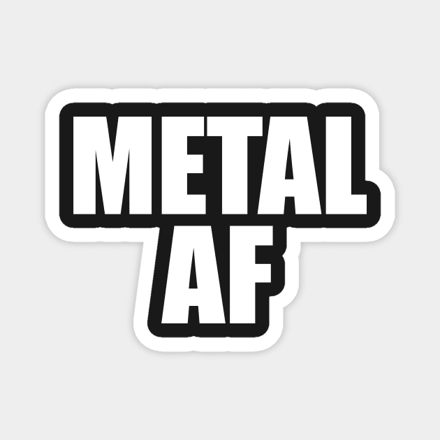 Metal AF Magnet by fromherotozero