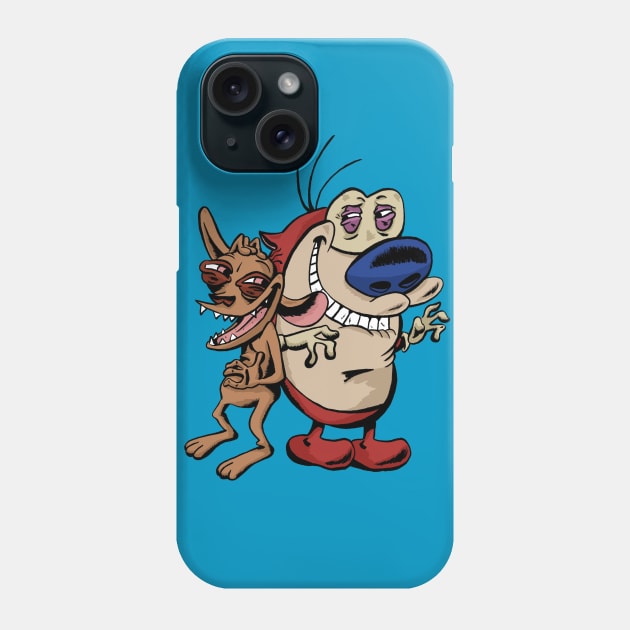 Ren and Stimpy Phone Case by Black Snow Comics