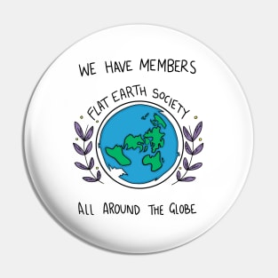 Flat Earth Pin