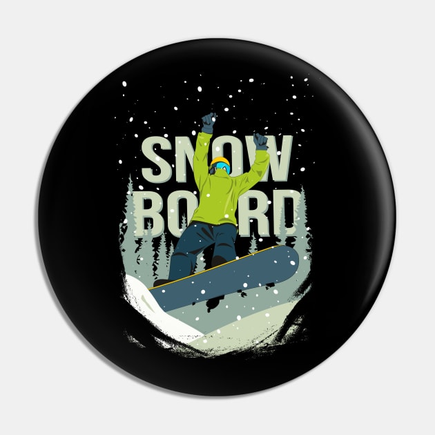 Snowboard Pin by lents