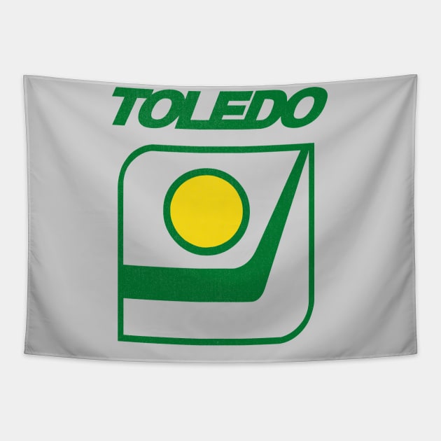 Defunct Toledo Goaldiggers IHL Hockey 1979 Tapestry by LocalZonly