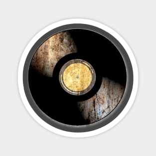 Vinyl Record rusty texture Magnet