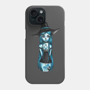 blue witch Phone Case