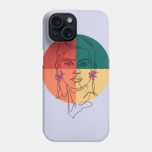 Colorful Abstract Face Phone Case