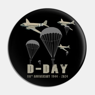 1944 D-Day 2024 80th Anniversary Normandy Pin