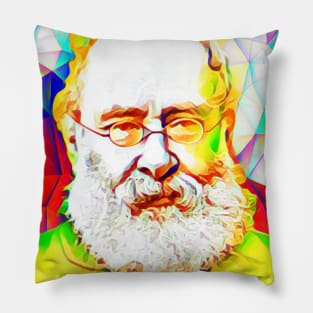 Anthony Trollope Portrait | Anthony Trollope Colourful Artwork 11 Pillow