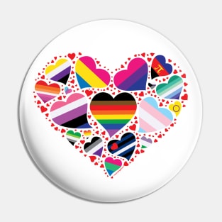 LGBT Pride Heart Pin