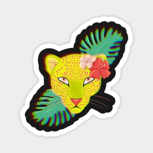 Rainbow jaguar Magnet