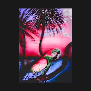 PINK HUE TROPICAL PARROT SUNRISE T-Shirt