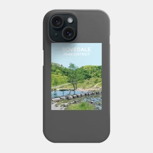 Dovedale, Peak District, Derbyshire art gift. Stepping Stones Phone Case