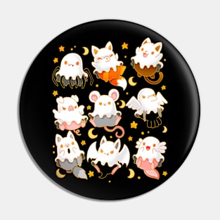 Spooky Animals Pin