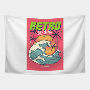 Retro wave t-shirts, bags, hats, sticker, mugs, hoodies Tapestry